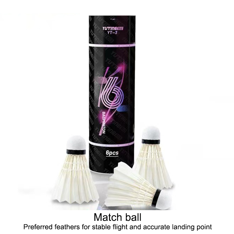 Badminton Event - 3/6Pcs White Goose Feather Badminton Balls