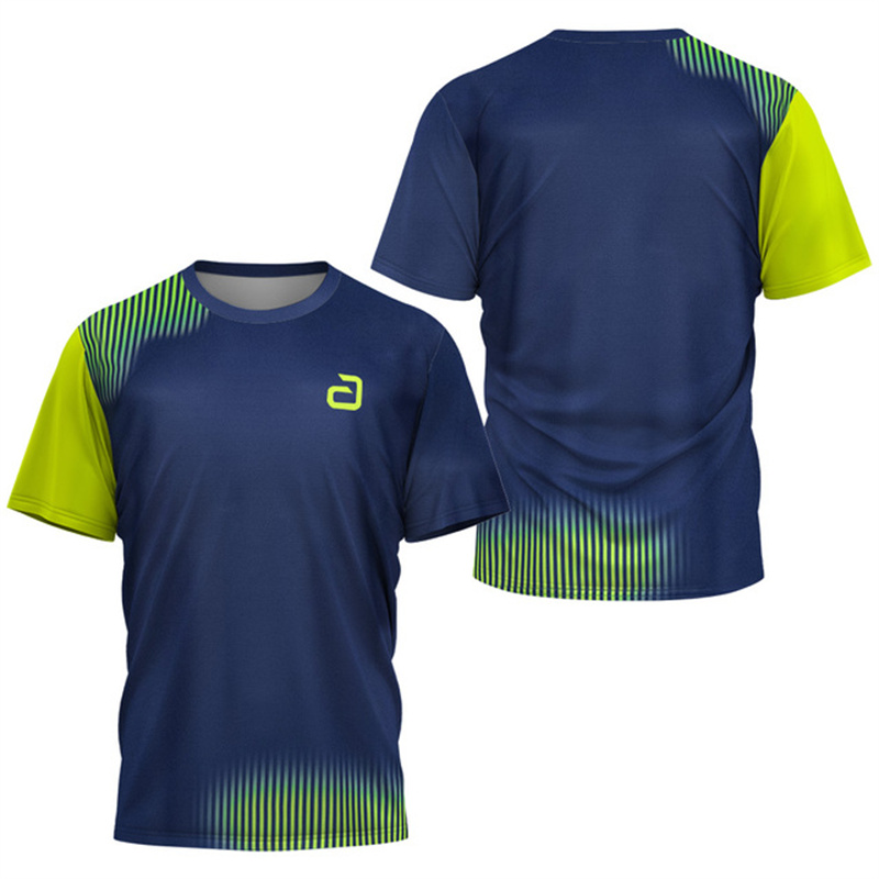 Badminton China - Men Table Tennis T-Shirt Undercurrent Pattern