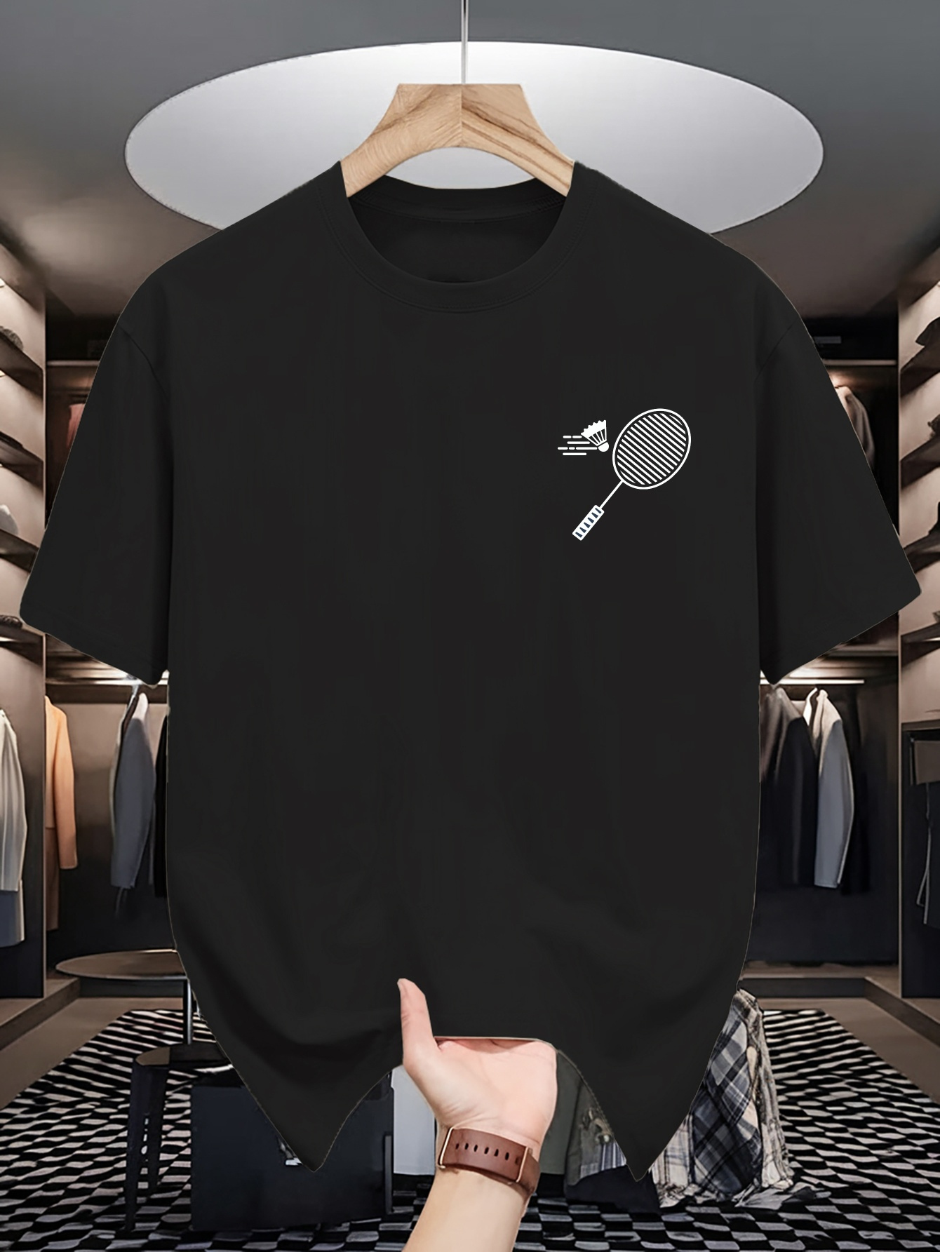 Badminton China - Mens Crew Neck T Shirt Minimal