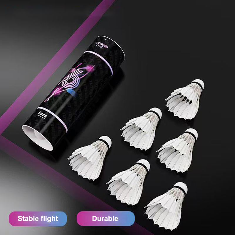 3/6Pcs White Goose Feather Bad - Badminton Event 评论和价格