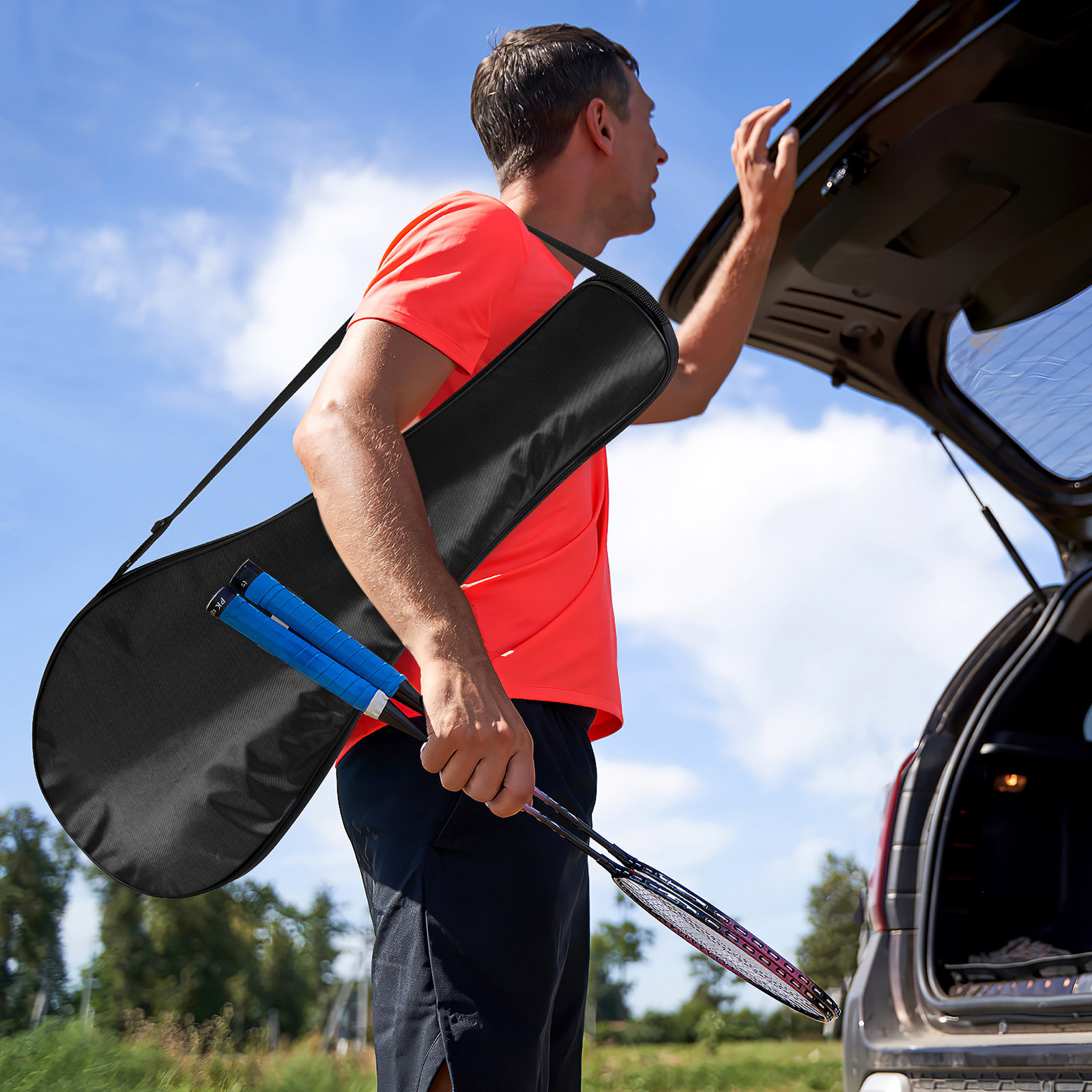Outdoor Badminton Bag Sports R - Backpack Racket Bag 评论和价格