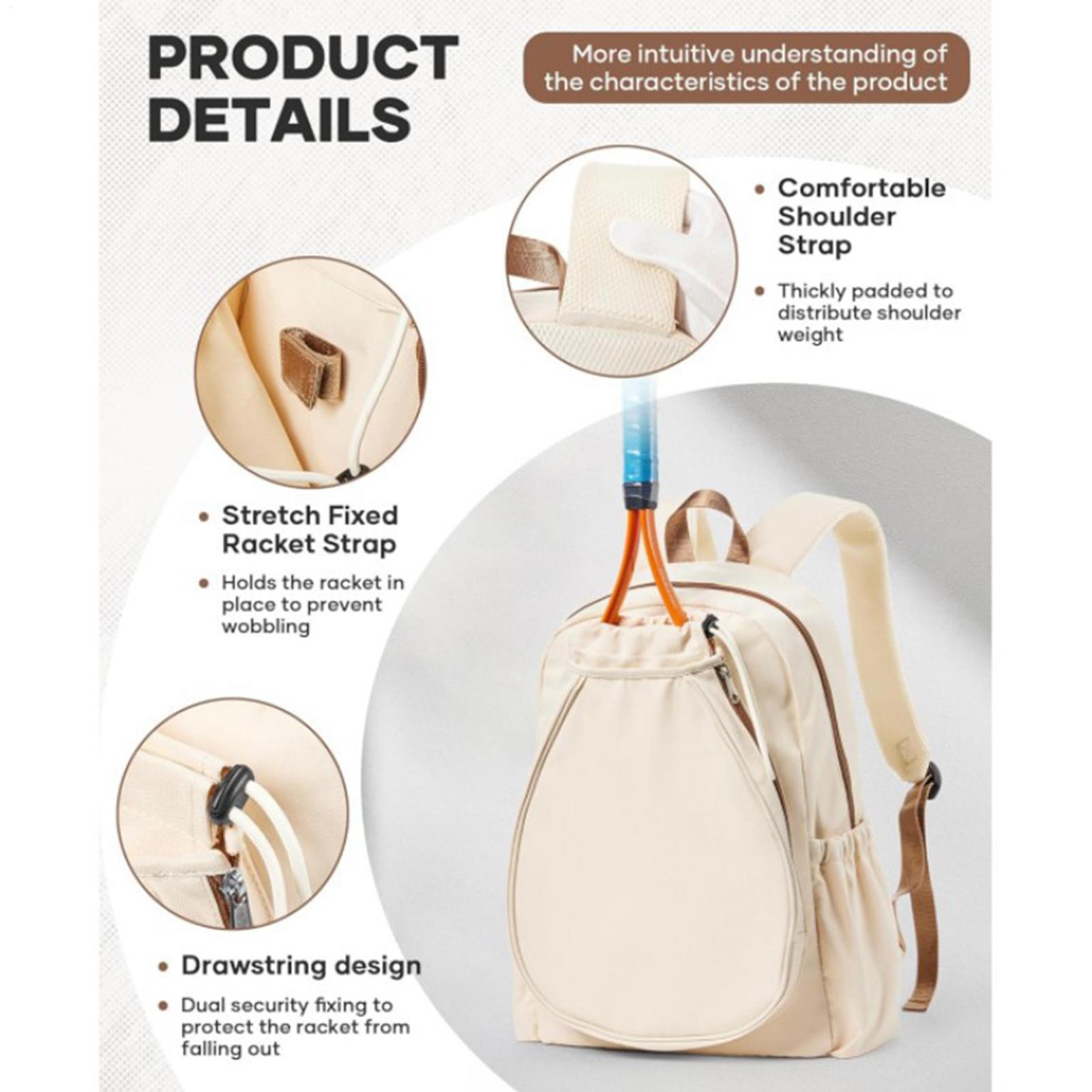 Pickleball Paddle Bag Holds 2  - Backpack Racket Bag 评论和价格