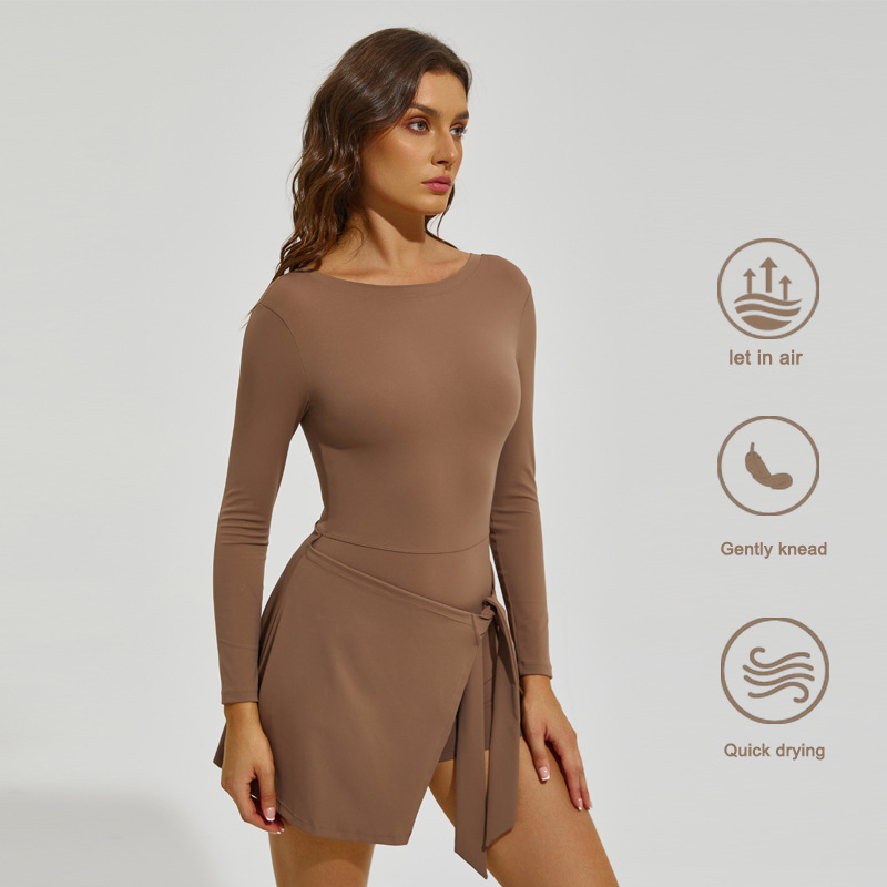 Women Long Sleeve Tennis Skirt - Badminton China 评论和价格