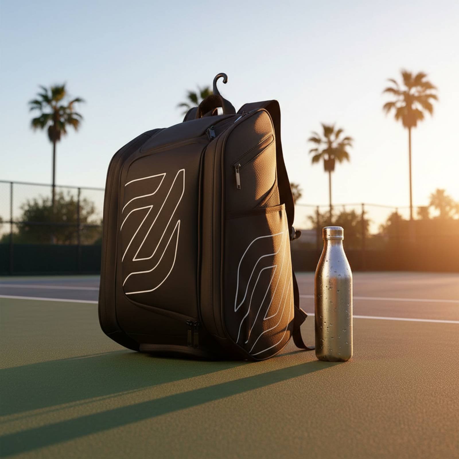 Pickleball Backpack Side Pocke - Badminton Player 评论和价格