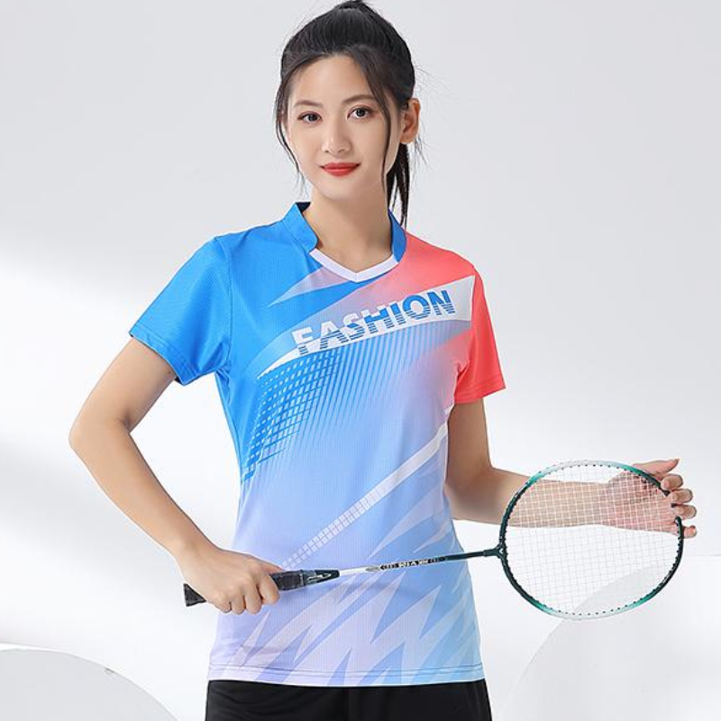 Women Badminton Shirt Print Go - Badminton Jersey 评论和价格