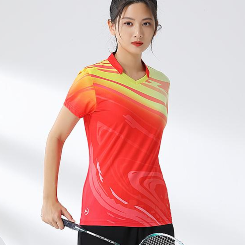 Women Badminton Shirt Print Go - Badminton Jersey 评论和价格