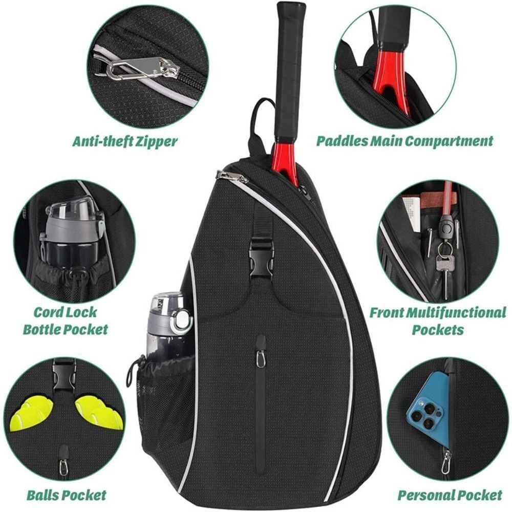 Zipper Closure Pickleball Rack - Backpack Racket Bag 评论和价格
